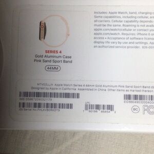 Apple Series 4 Gold Aluminum with Pink Band    parts only